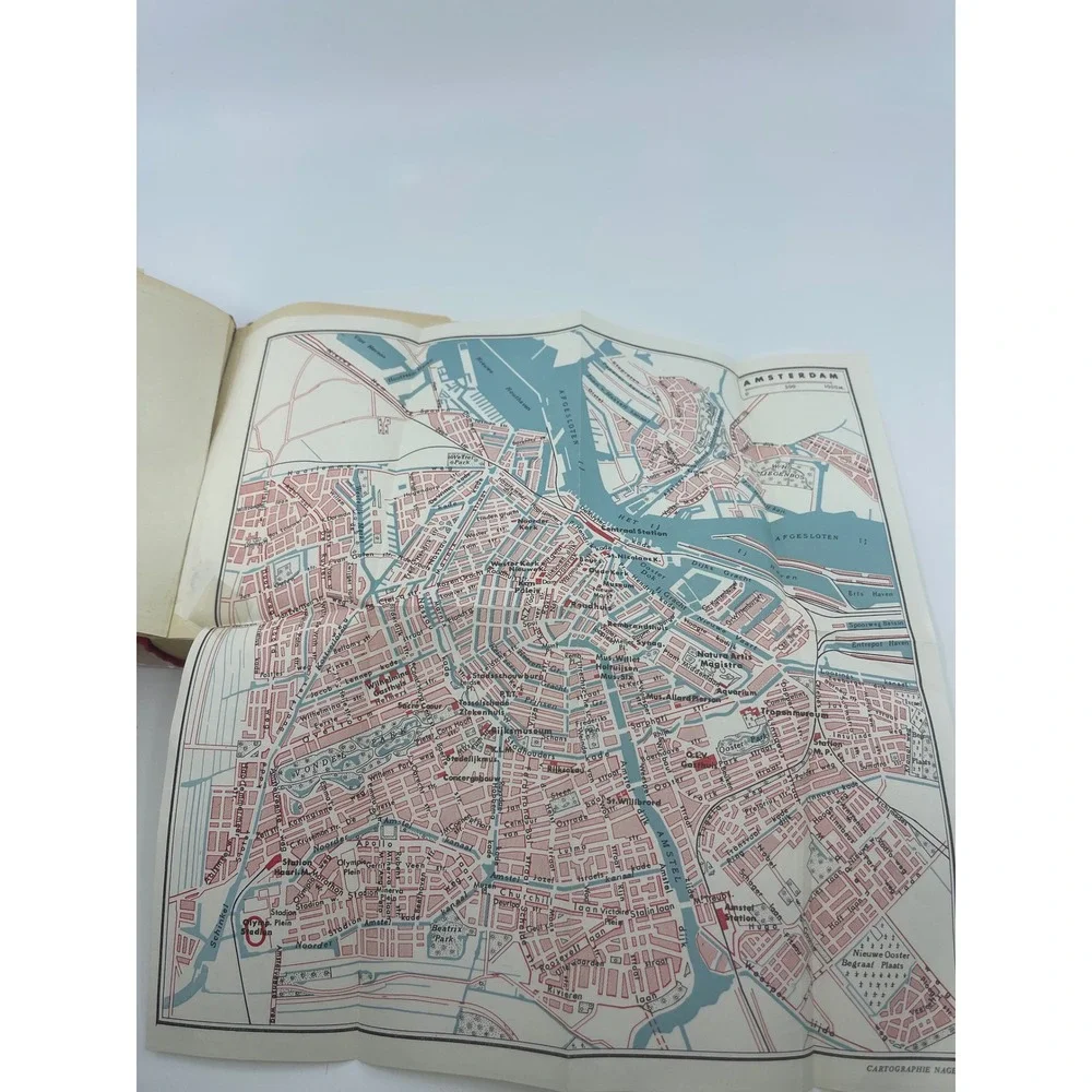Nagels Encyclopedia Guide Holland 1968 4th Ed Vintage Travel Book Foldout Maps